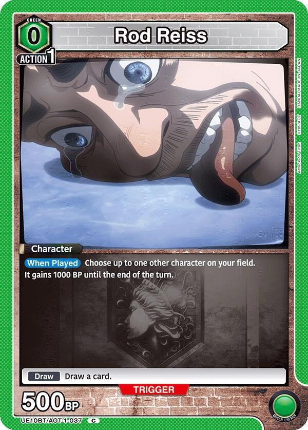 Image for Rod Reiss (UE10BT/AOT-1-037) (UE10BT: Attack on Titan) - Union Arena