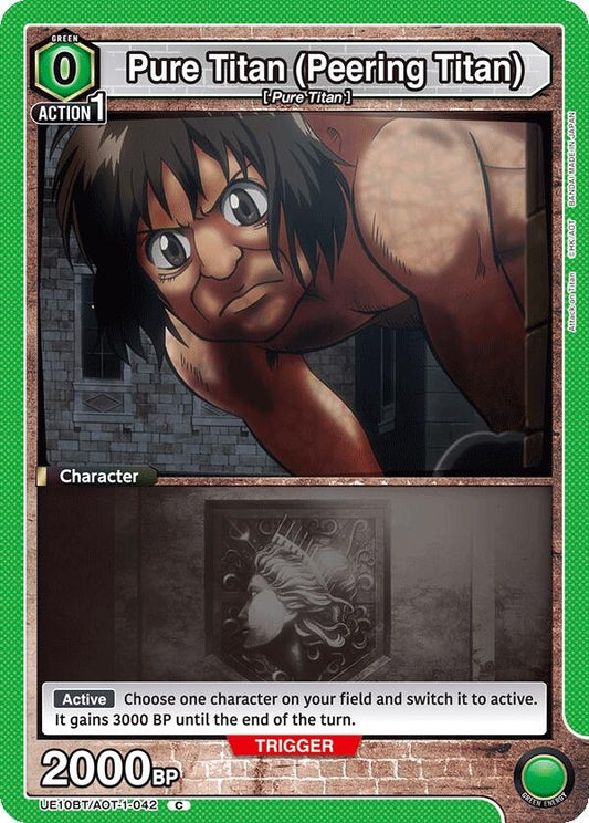 Image for Pure Titan (Peering Titan) (UE10BT/AOT-1-042) (UE10BT: Attack on Titan) - Union Arena