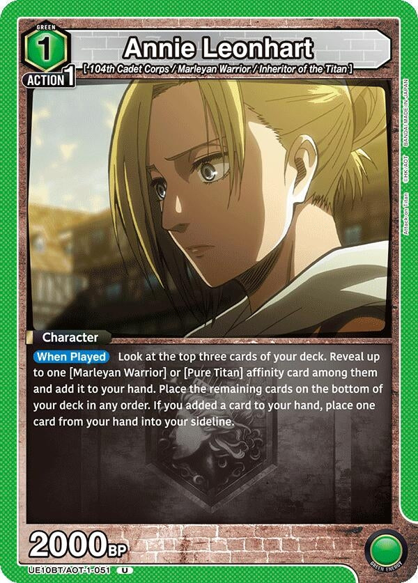 Image for Annie Leonhart (051) (UE10BT/AOT-1-051) (UE10BT: Attack on Titan) - Union Arena