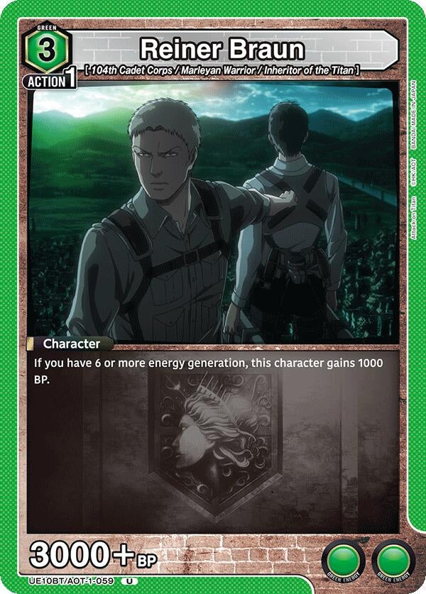 Image for Reiner Braun (059) (UE10BT/AOT-1-059) (UE10BT: Attack on Titan) - Union Arena
