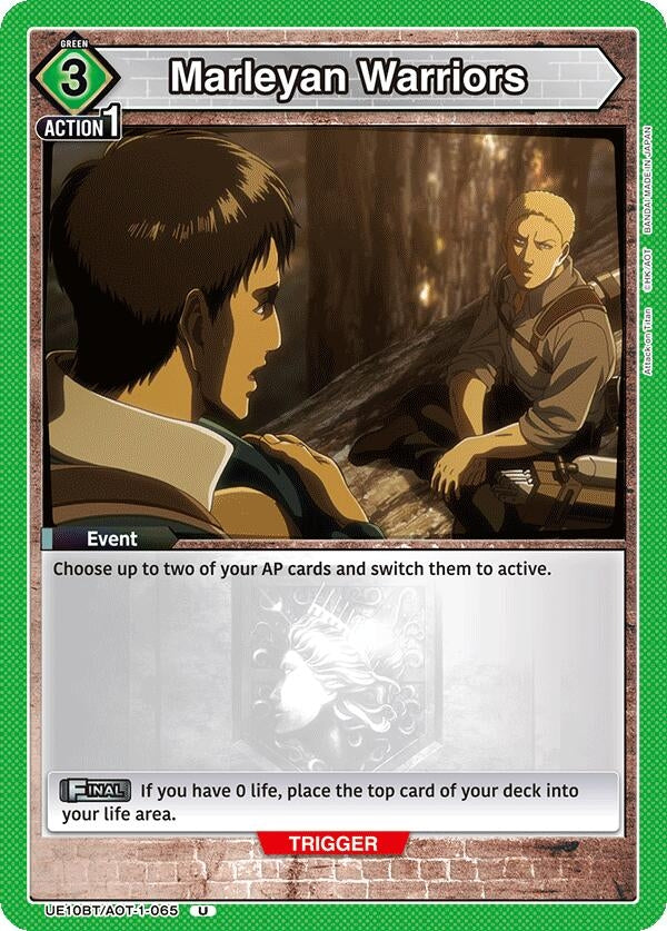 Image for Marleyan Warriors (UE10BT/AOT-1-065) (UE10BT: Attack on Titan) - Union Arena