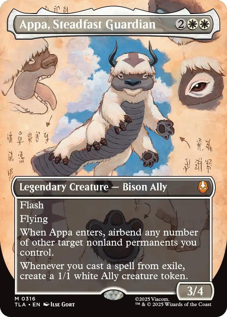 Appa, Steadfast Guardian (Borderless) (316) (Avatar: The Last Airbender)