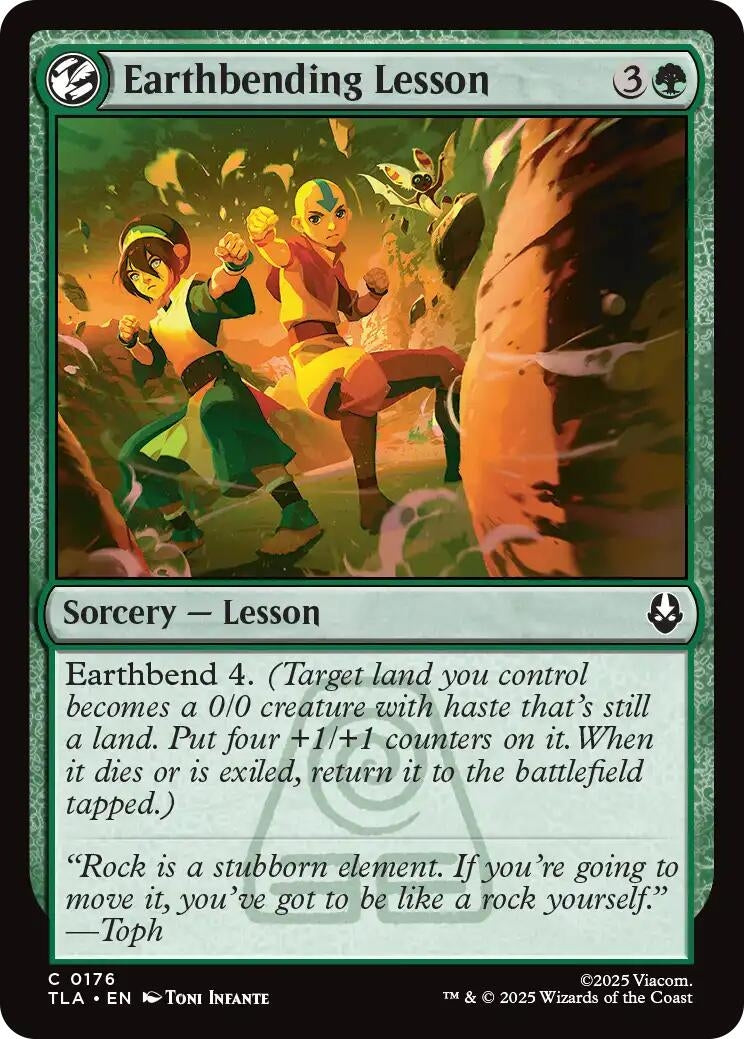 Image for Earthbending Lesson (176) (Avatar: The Last Airbender) - Magic: The Gathering