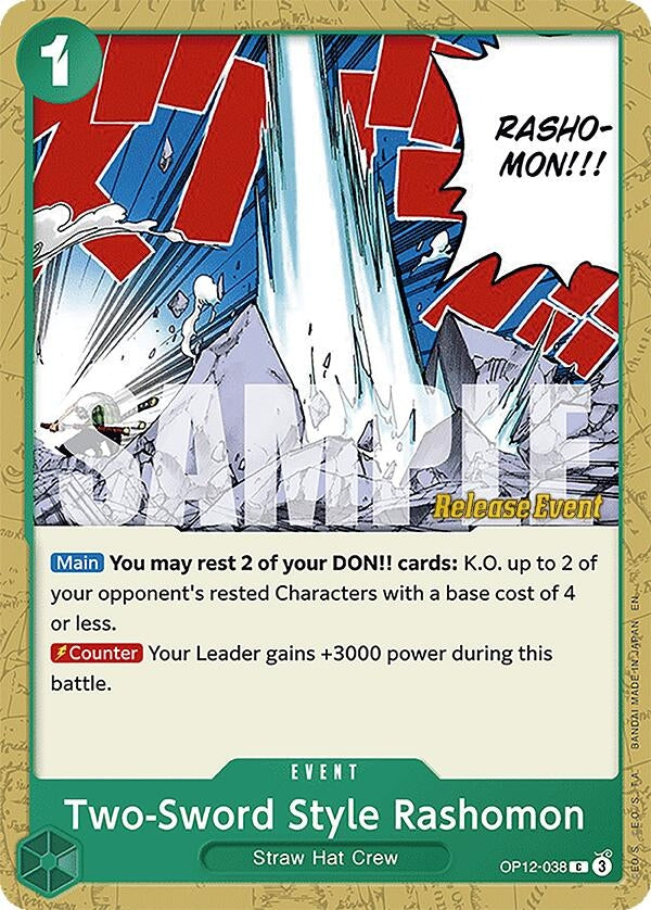 Image for Two-Sword Style Rashomon (OP12-038) - One Piece Card Game
