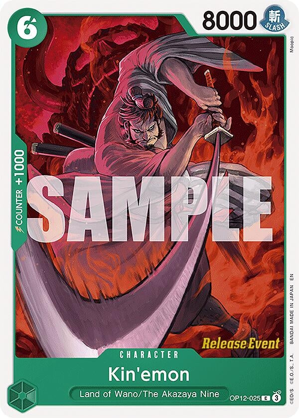 Image for Kin'emon (OP12-025) - One Piece Card Game