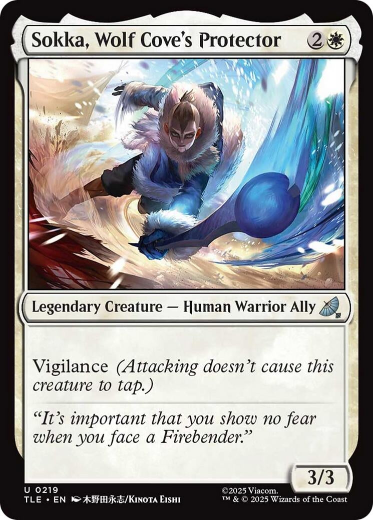 Image for Sokka, Wolf Cove's Protector (0219) (219) - Magic: The Gathering