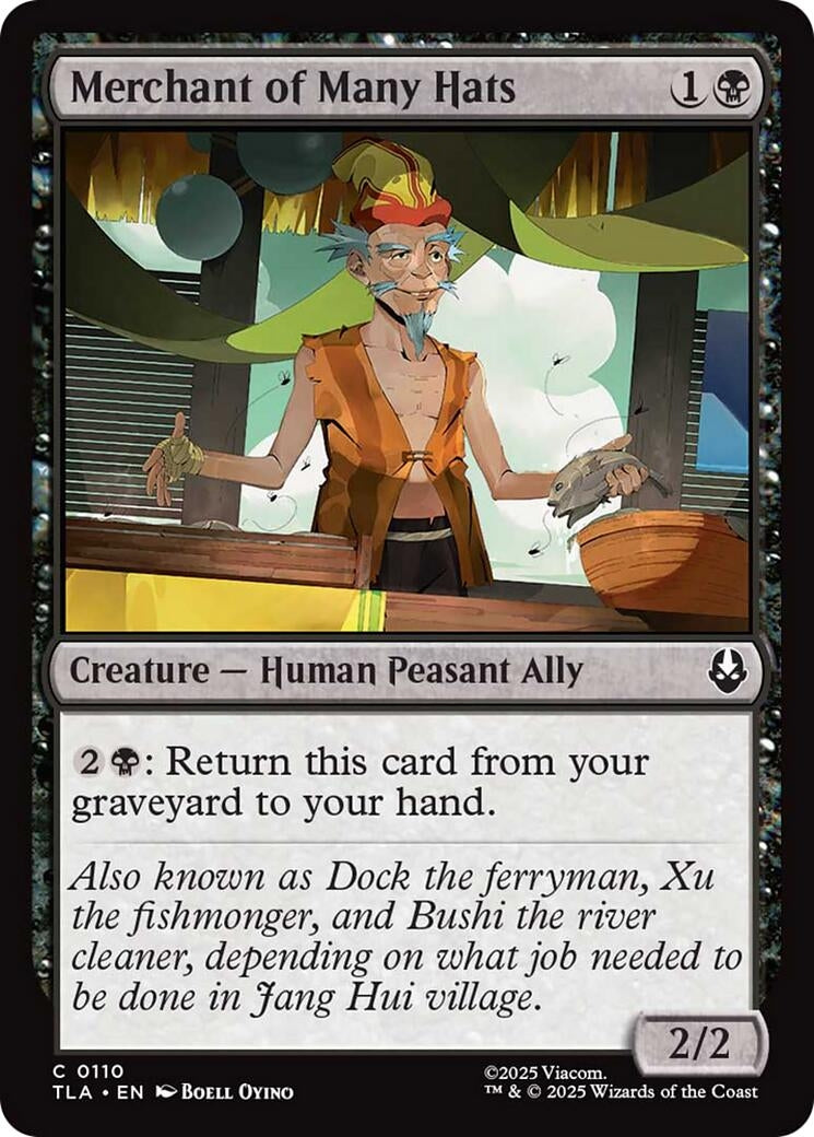Image for Merchant of Many Hats (110) (Avatar: The Last Airbender) - Magic: The Gathering
