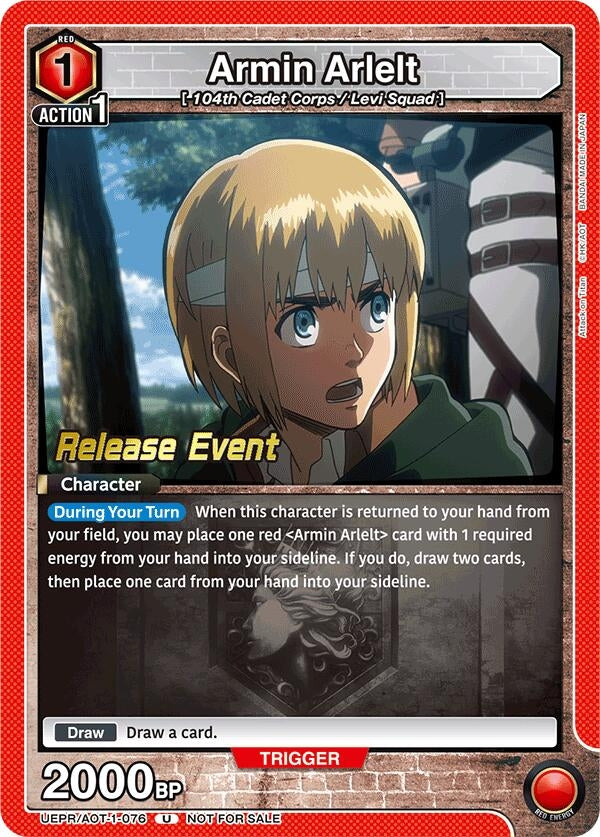 Image for Armin Arlelt (076) (UEPR/AOT-1-076) - Union Arena