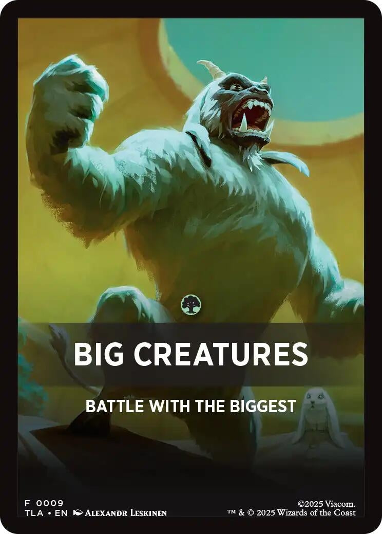 Image for Big Creatures Theme Card (9) (Avatar: The Last Airbender) - Magic: The Gathering