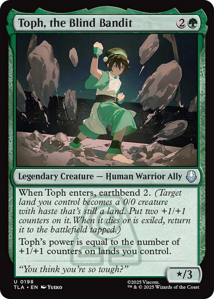 Image for Toph, the Blind Bandit (198) (Avatar: The Last Airbender) - Magic: The Gathering