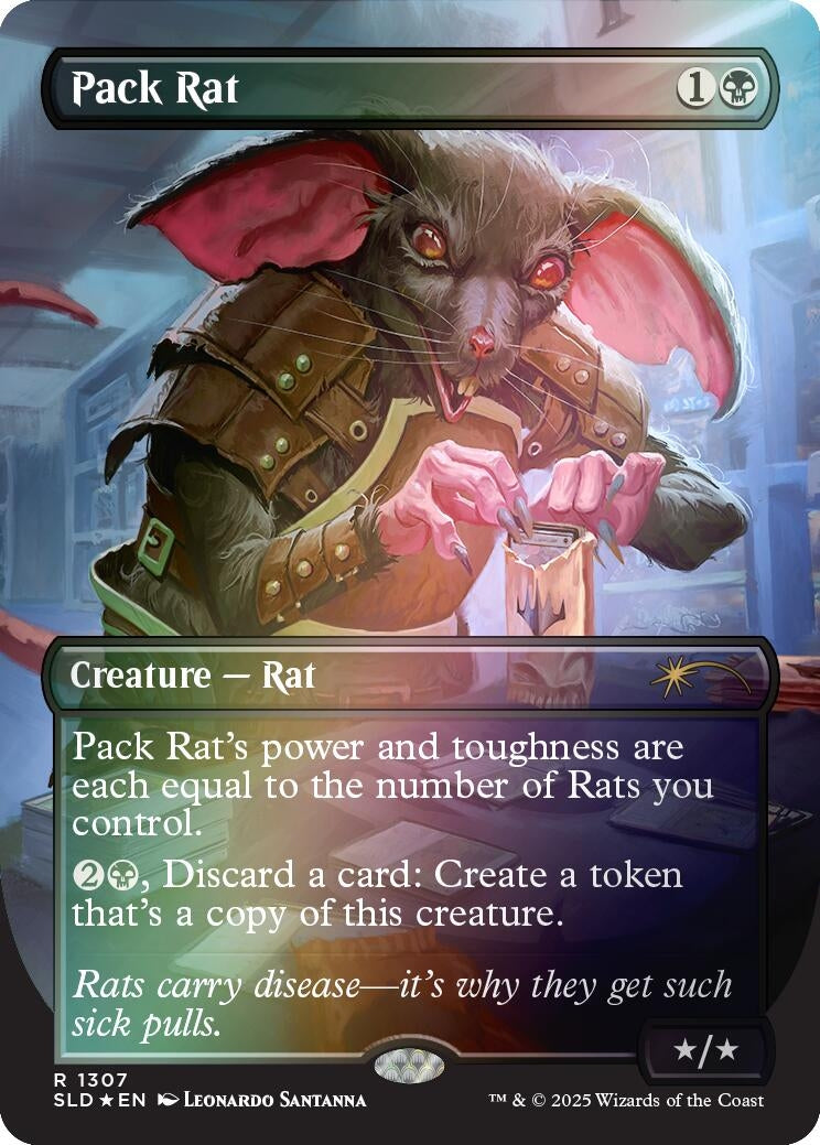 Image for Pack Rat (1307) (Rainbow Foil) (1307) - Magic: The Gathering
