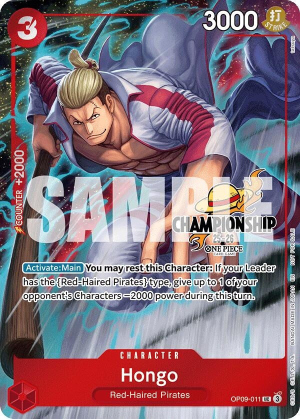 Image for Hongo (CS 25-26 Celebration Pack) (OP09-011) - One Piece Card Game
