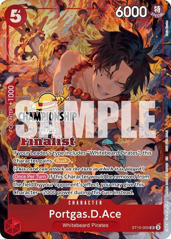 Image for Portgas.D.Ace (CS 25-26 Finalist Card Set 1) (ST15-005) - One Piece Card Game