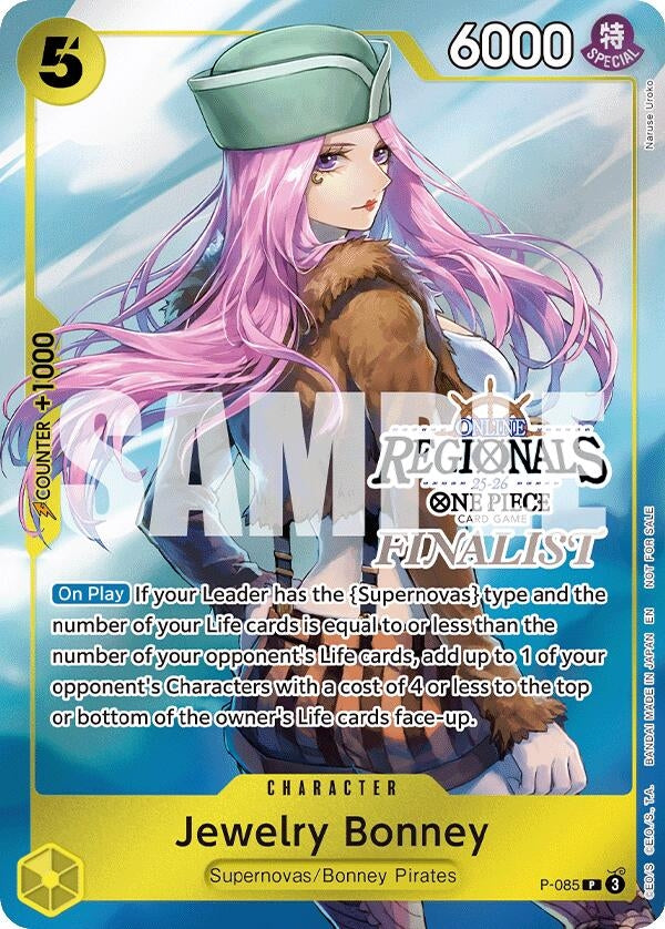 Image for Jewelry Bonney (Online Regional Finalist Card Set 2025 Vol.2) (P-085) - One Piece Card Game