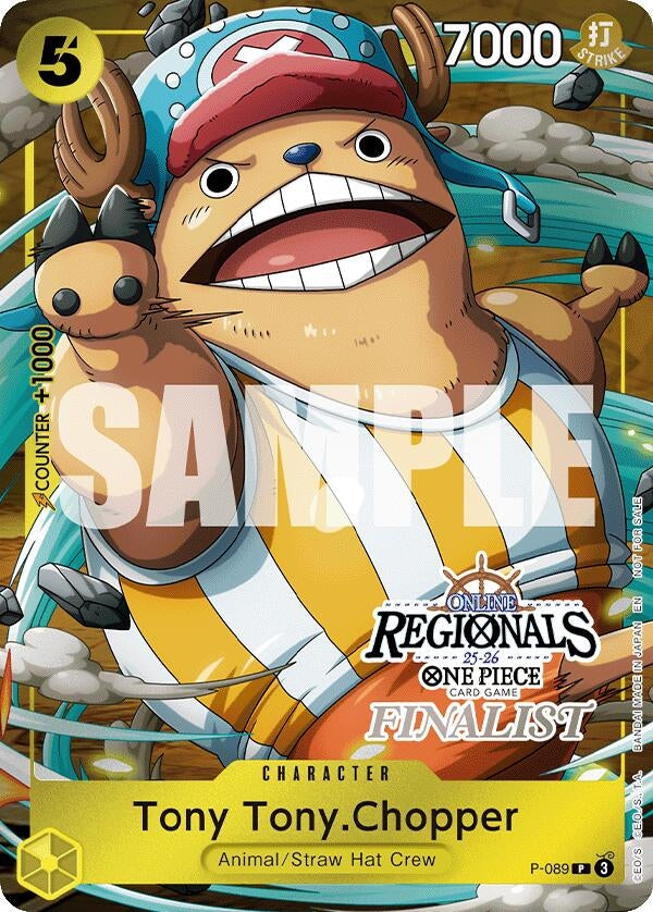 Image for Tony Tony.Chopper (Online Regional Finalist Card Set 2025 Vol.2) (P-089) - One Piece Card Game