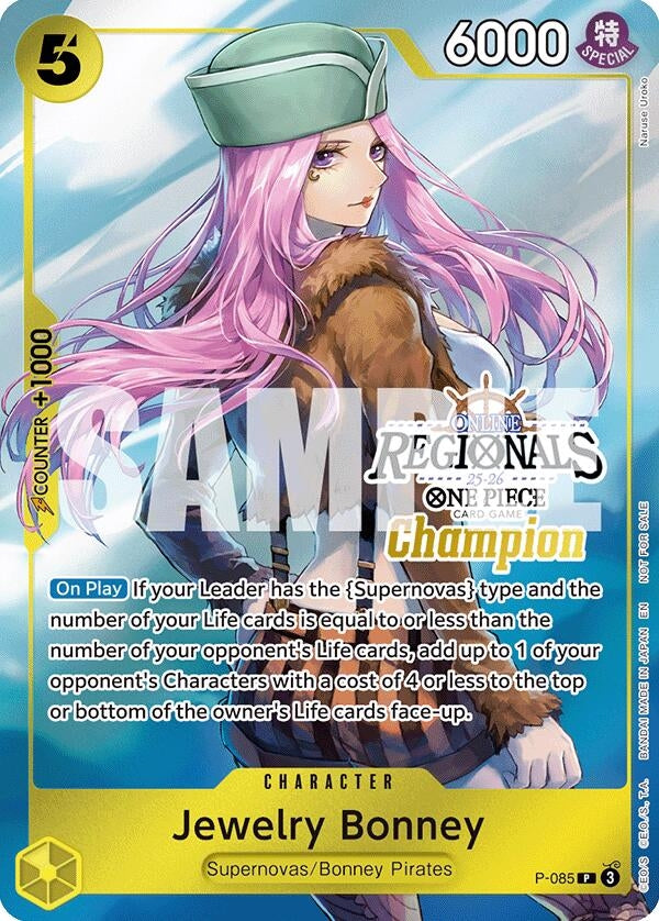 Image for Jewelry Bonney (Online Regional Champion Card Set 2025 Vol.2) (P-085) - One Piece Card Game