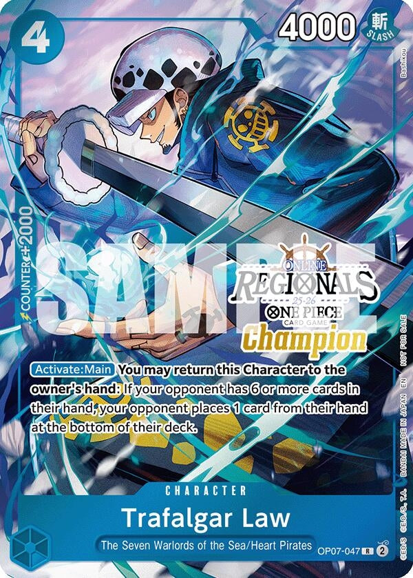 Image for Trafalgar Law (Online Regional Champion Card Set 2025 Vol.2) (OP07-047) - One Piece Card Game