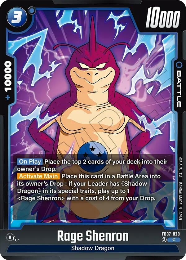 Image for Rage Shenron - FB07-028 (FB07-028) (Wish For Shenron) - Dragon Ball Super: Fusion World