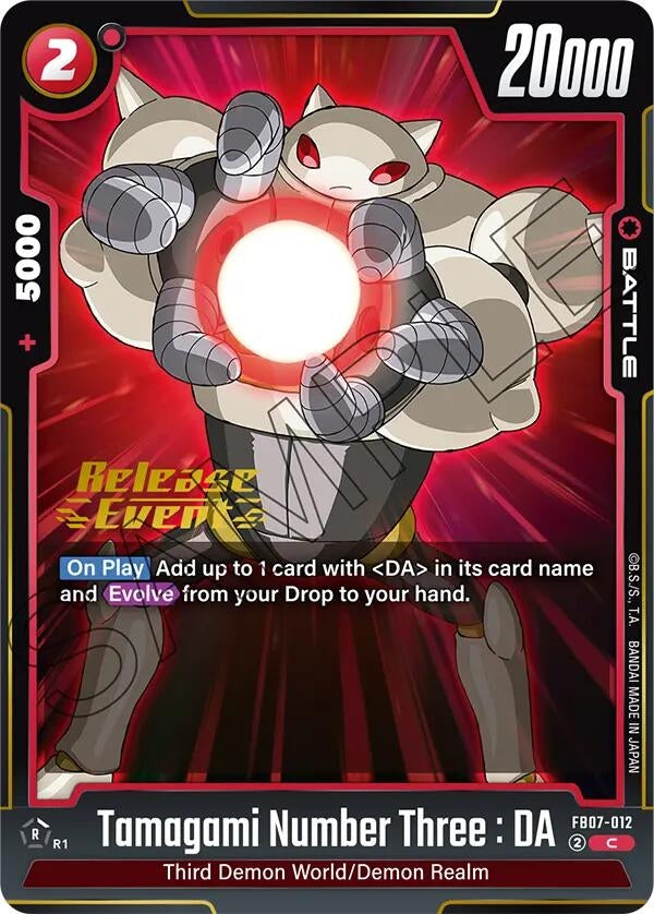Image for Tamagami Number Three : DA (FB07-012) - Dragon Ball Super: Fusion World