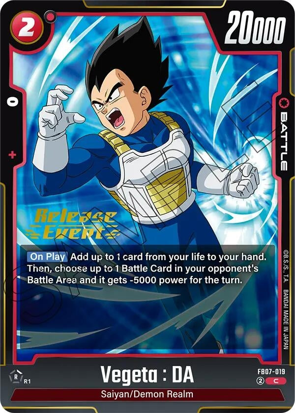 Image for Vegeta : DA - FB07-019 (FB07-019) - Dragon Ball Super: Fusion World