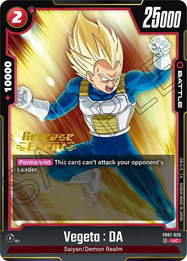 Image for Vegeta : DA - FB07-020 (FB07-020) - Dragon Ball Super: Fusion World