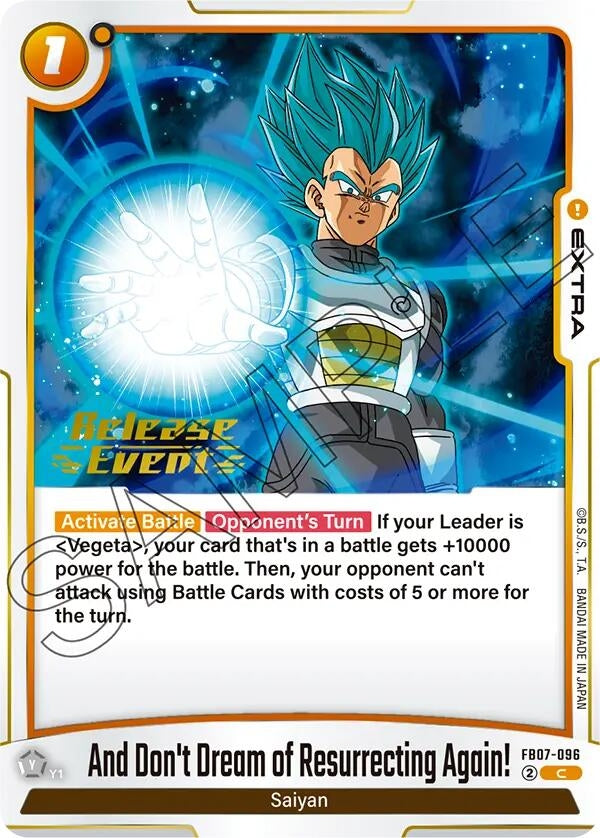 Image for And Don't Dream of Resurrecting Again! (FB07-096) - Dragon Ball Super: Fusion World