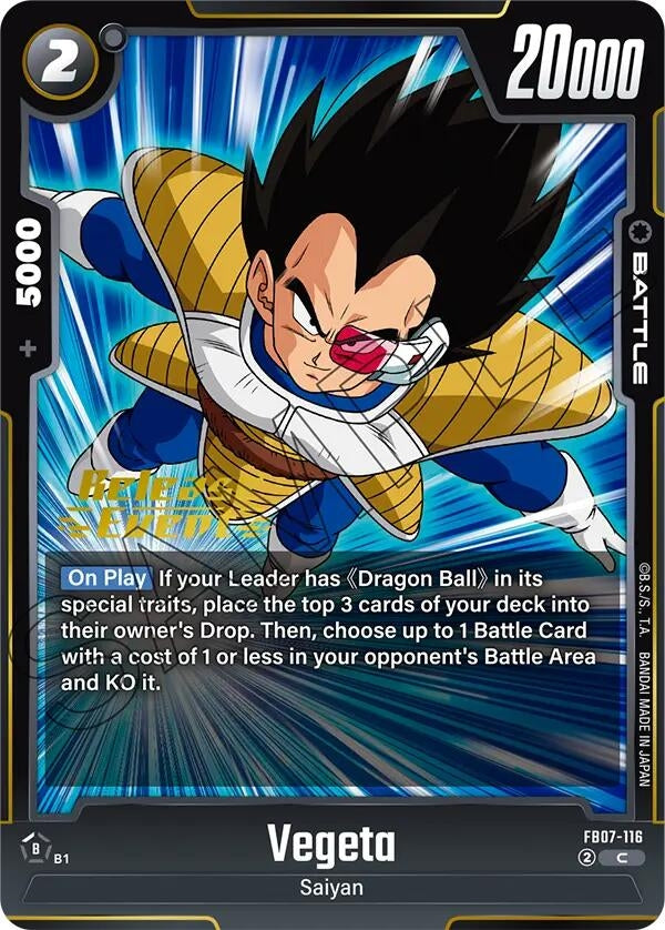 Image for Vegeta (FB07-116) - Dragon Ball Super: Fusion World