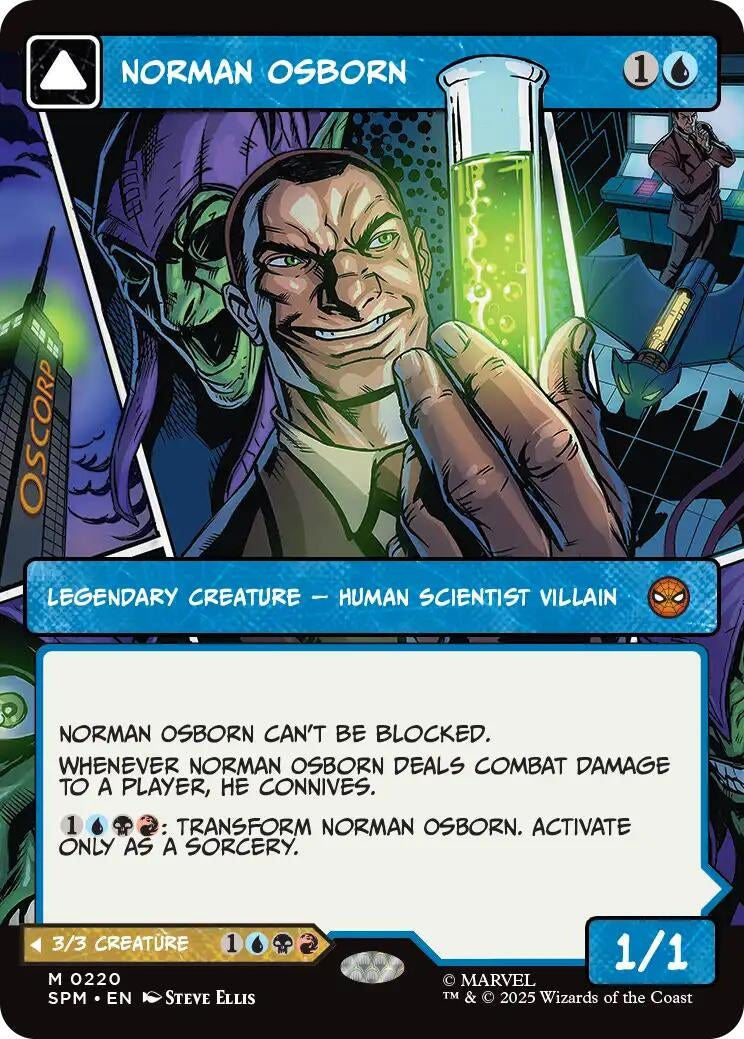 Image for Norman Osborn (Borderless) (220) (Marvel's Spider-Man) - Magic: The Gathering