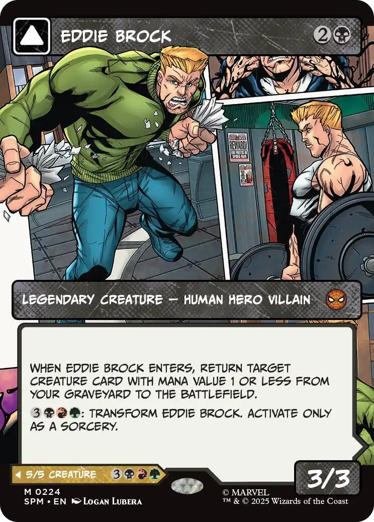 Image for Eddie Brock (0224) (Borderless) (224) (Marvel's Spider-Man) - Magic: The Gathering