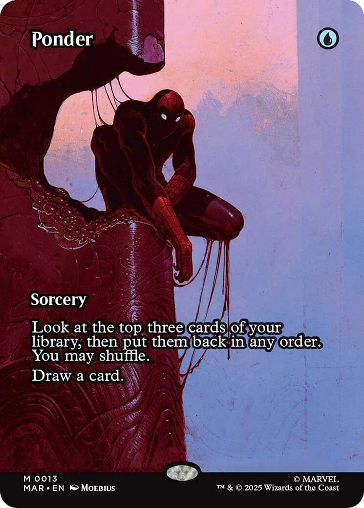 Image for Ponder (Borderless) (13) - Magic: The Gathering