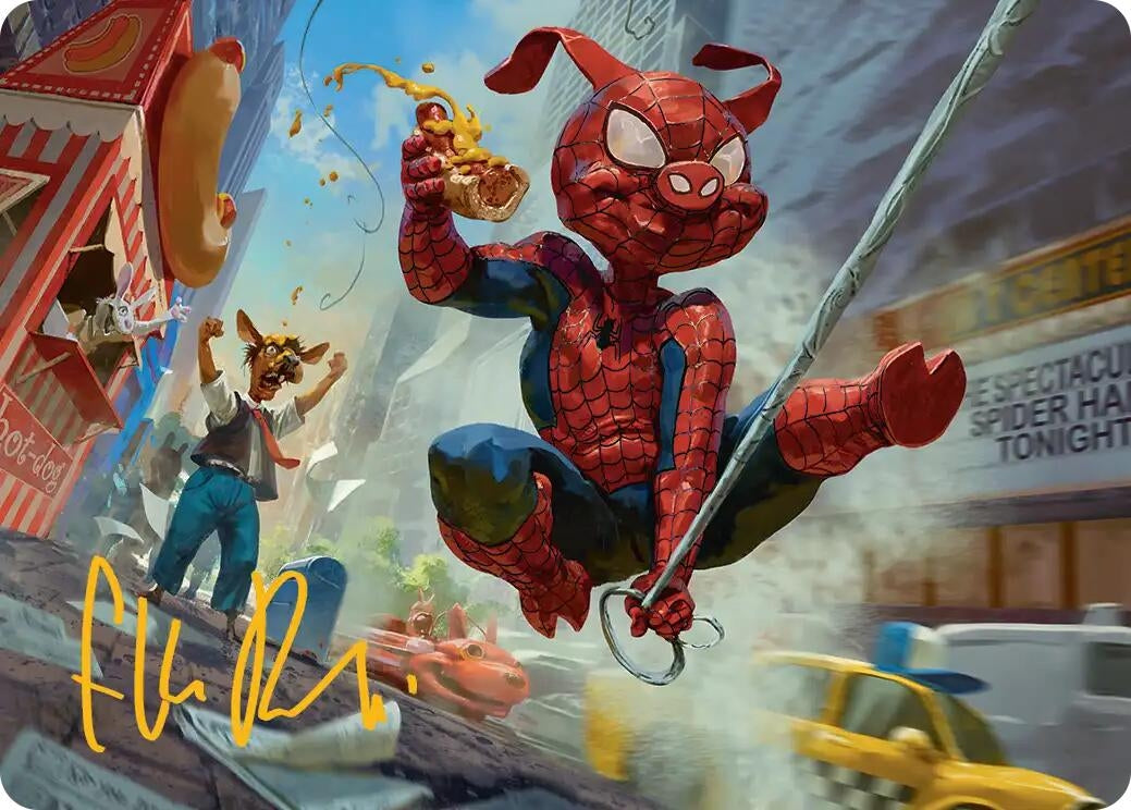 Image for Spider-Ham, Peter Porker Art Card (Gold-Stamped Signature) (19) - Magic: The Gathering