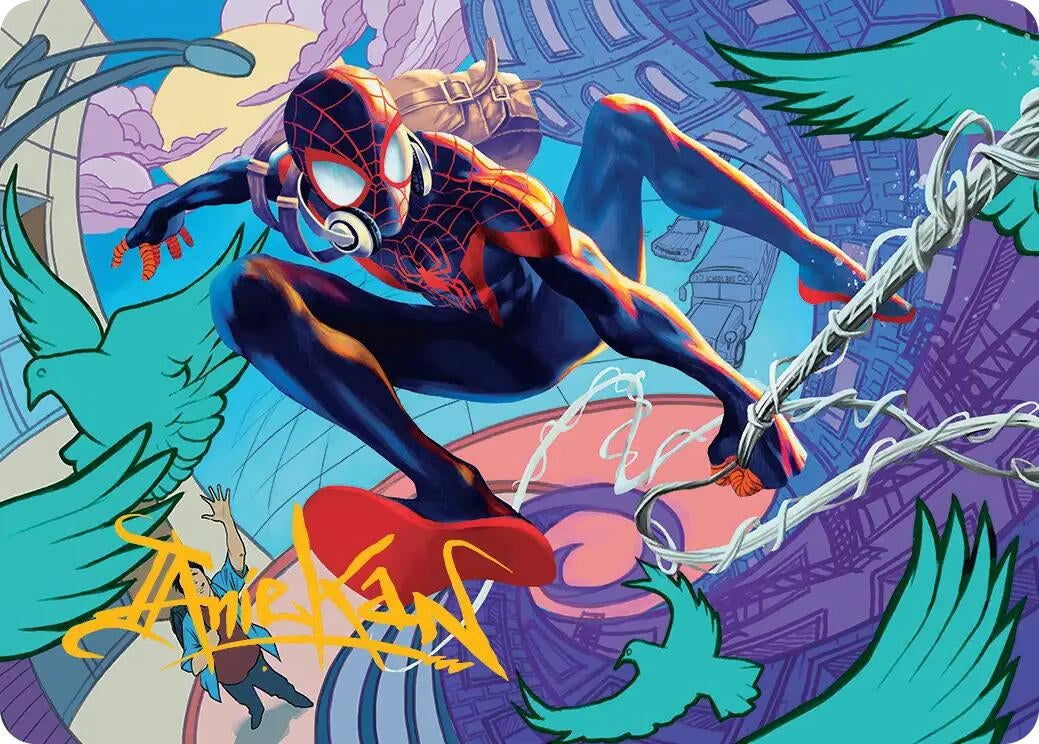 Image for Spider-Man, Brooklyn Visionary Art Card (Gold-Stamped Signature) (20) - Magic: The Gathering