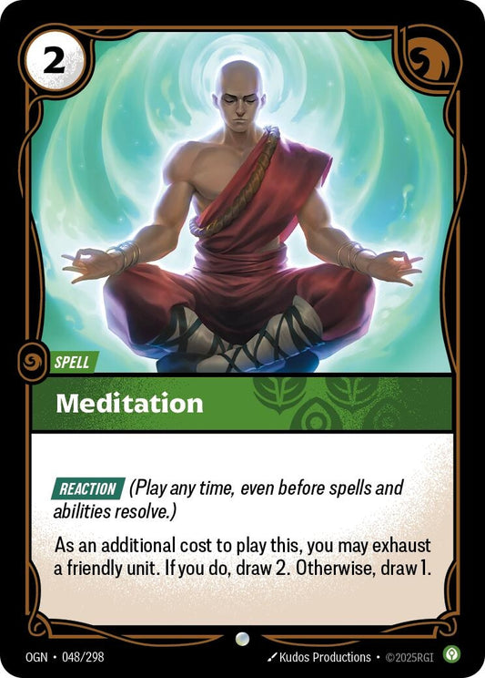 Image for Meditation (048/298) (Origins) - Riftbound: League of Legends Trading Card Game