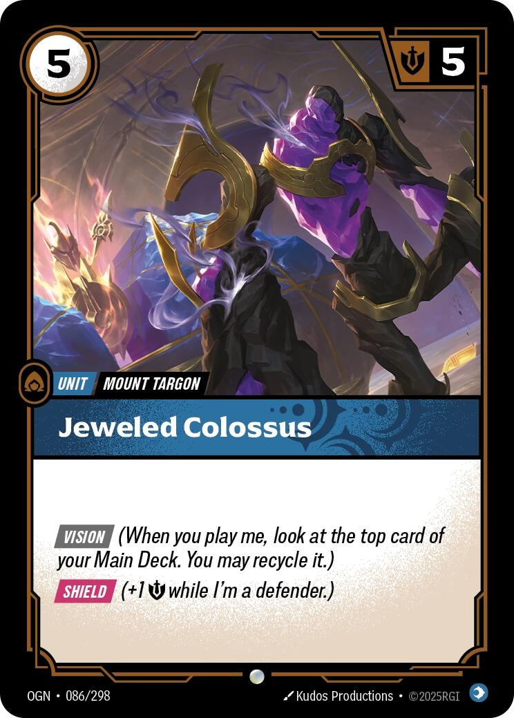 Image for Jeweled Colossus (086/298) (Origins) - Riftbound: League of Legends Trading Card Game