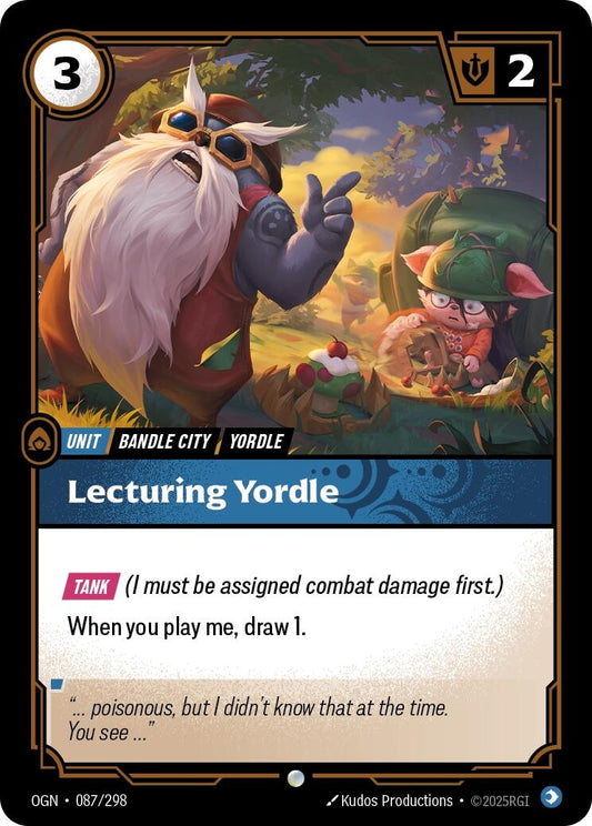 Image for Lecturing Yordle (087/298) (Origins) - Riftbound: League of Legends Trading Card Game