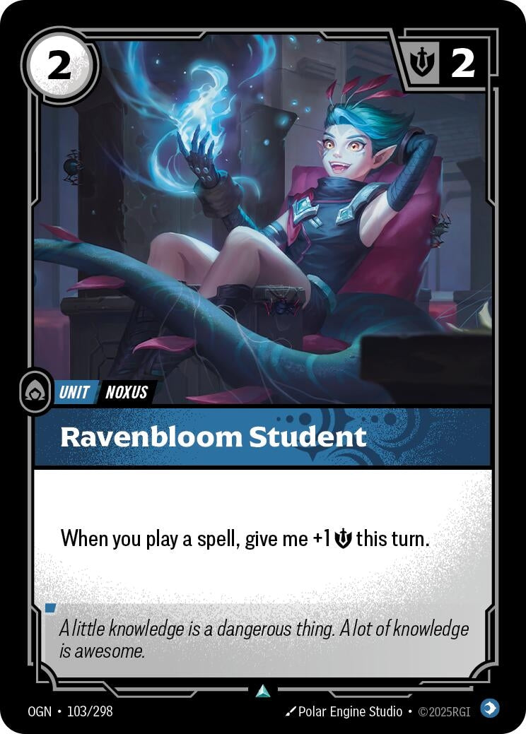 Image for Ravenbloom Student (103/298) (Origins) - Riftbound: League of Legends Trading Card Game