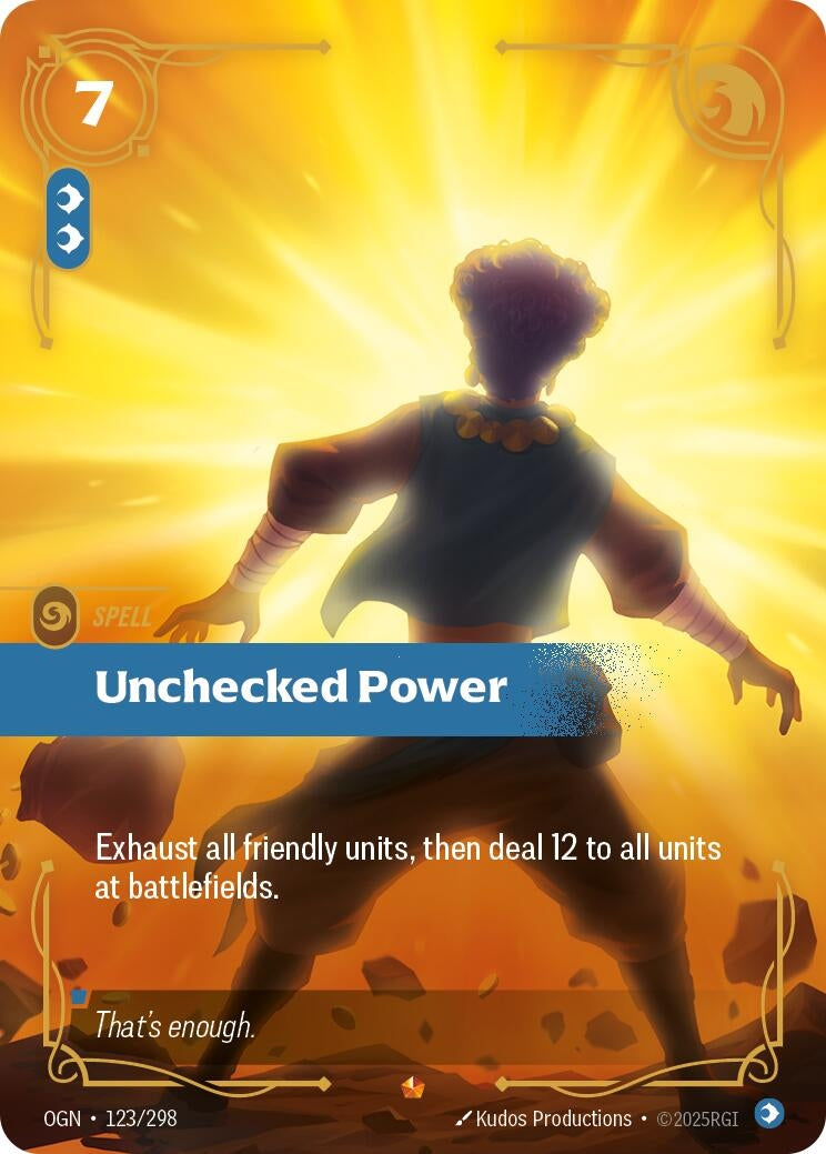Unchecked Red Unchecked Power (123/298) (Origins) – Red Riot Games CA