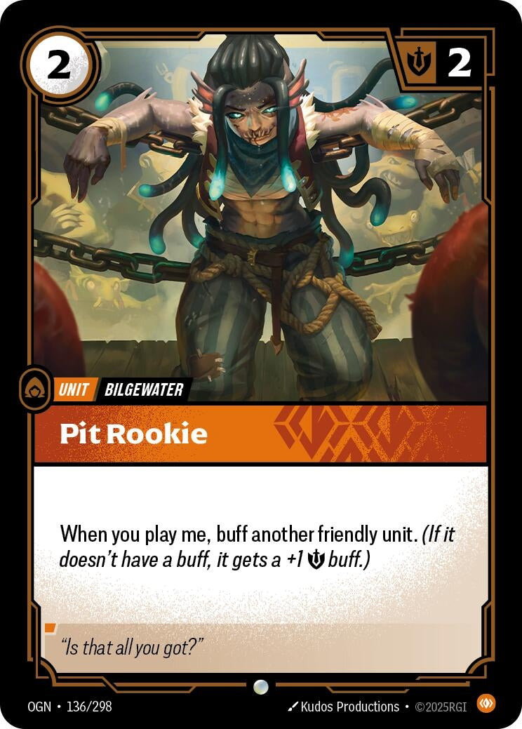 Image for Pit Rookie (136/298) (Origins) - Riftbound: League of Legends Trading Card Game