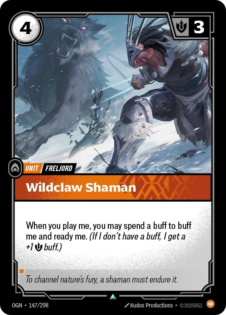 Image for Wildclaw Shaman (147/298) (Origins) - Riftbound: League of Legends Trading Card Game