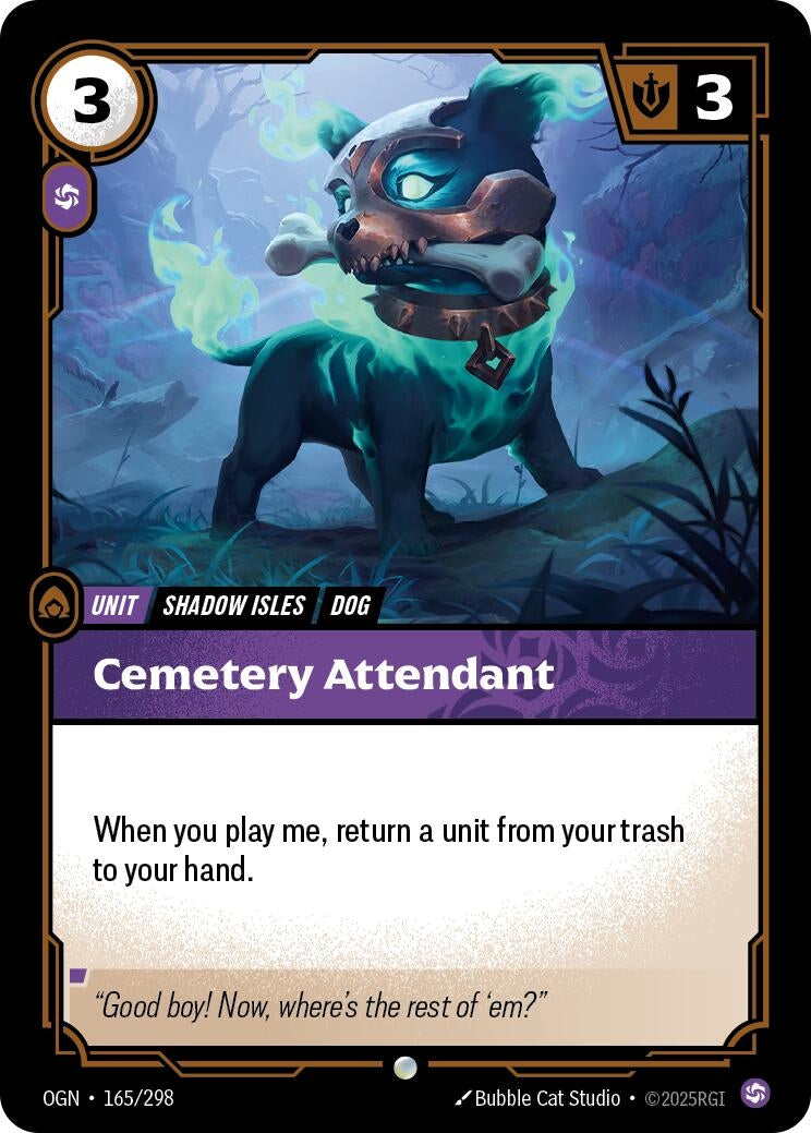 Image for Cemetery Attendant (165/298) (Origins) - Riftbound: League of Legends Trading Card Game
