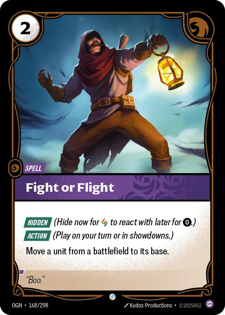 Image for Fight or Flight (168/298) (Origins) - Riftbound: League of Legends Trading Card Game