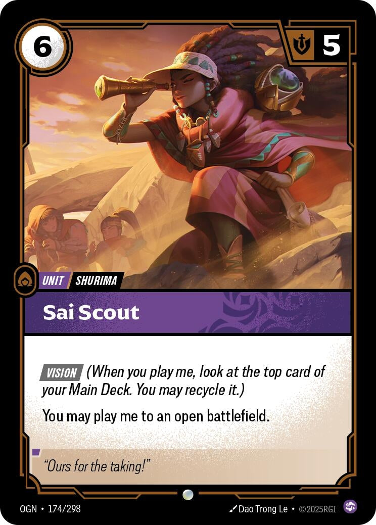 Image for Sai Scout (174/298) (Origins) - Riftbound: League of Legends Trading Card Game
