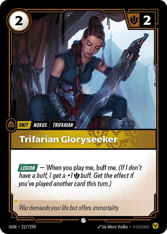 Image for Trifarian Gloryseeker (217/298) (Origins) - Riftbound: League of Legends Trading Card Game