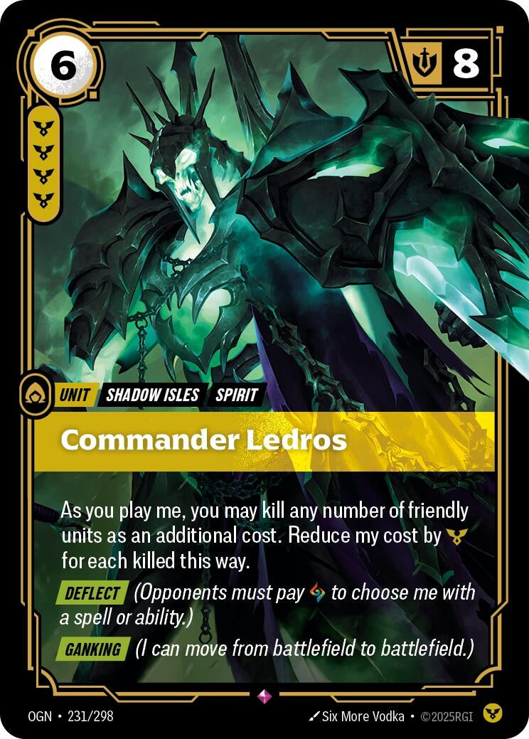 Image for Commander Ledros (231/298) (Origins) - Riftbound: League of Legends Trading Card Game