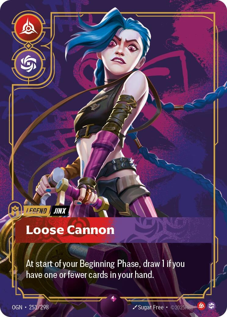 Image for Jinx - Loose Cannon (251/298) (Origins) - Riftbound: League of Legends Trading Card Game