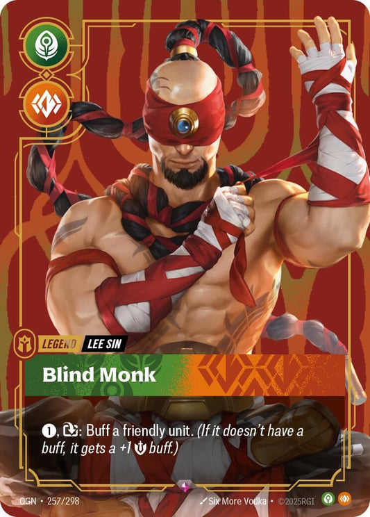 Image for Lee Sin - Blind Monk (257/298) (Origins) - Riftbound: League of Legends Trading Card Game