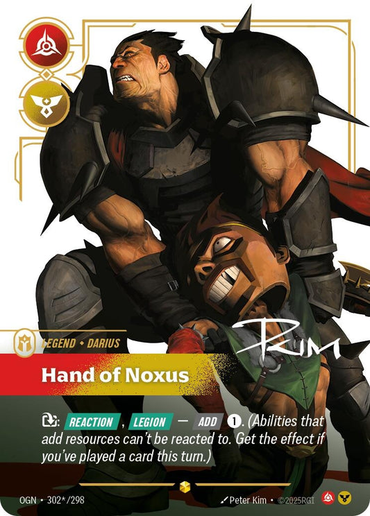 Image for Darius - Hand of Noxus (Alternate Art) (302*/298) (Origins) - Riftbound: League of Legends Trading Card Game