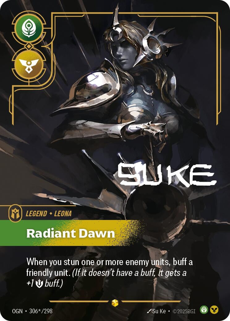 Image for Leona - Radiant Dawn (Alternate Art) (306*/298) (Origins) - Riftbound: League of Legends Trading Card Game