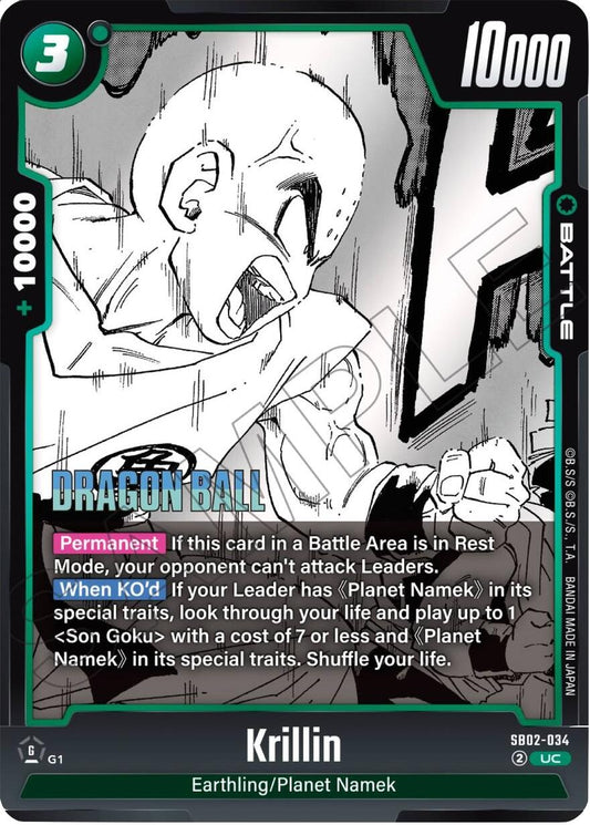 Image for Krillin (SB02-034) (Manga Booster 02) - Dragon Ball Super: Fusion World