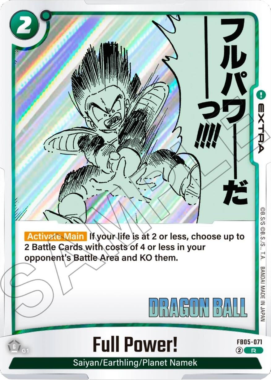 Image for Full Power! (FB05-071) (Manga Booster 02) - Dragon Ball Super: Fusion World